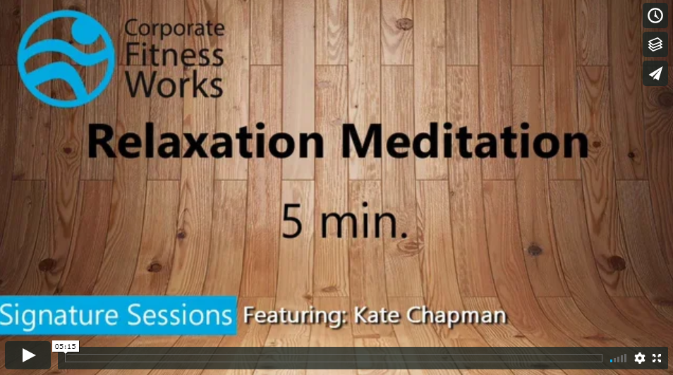 Relaxation meditation 5min Kate Chapman