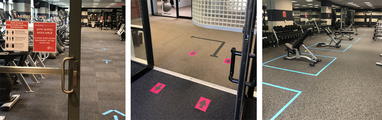 Sample signage floor markings for reopening